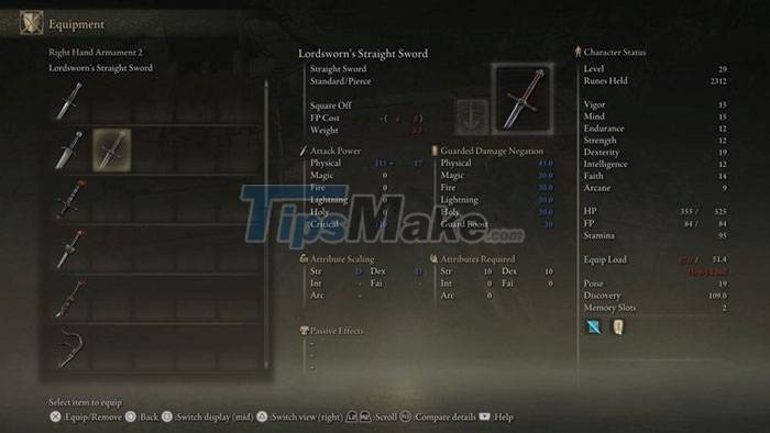 Guide to choosing a starting weapon in Elden Ring Picture 3