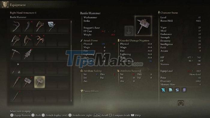 Guide to choosing a starting weapon in Elden Ring Picture 4