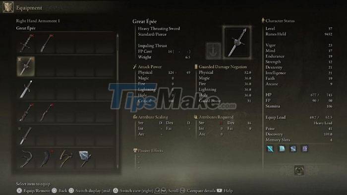 Guide to choosing a starting weapon in Elden Ring Picture 5