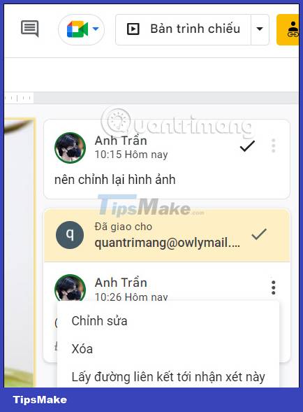 How to add comments to Google Slides Picture 4