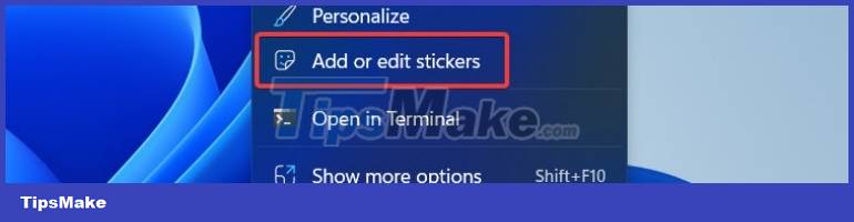 How to add stickers to the Windows 11 screen Picture 5