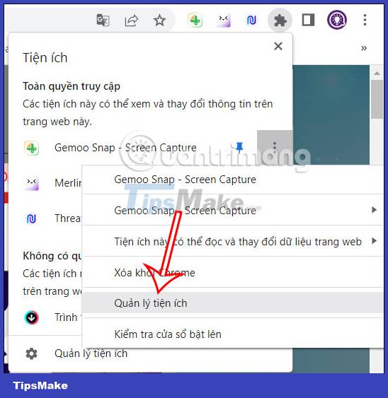 How to change extension access rights on Chrome Picture 3