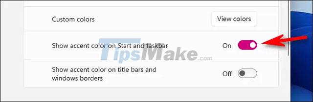 How to change the color of the taskbar (taskbar) in Windows 11 Picture 6
