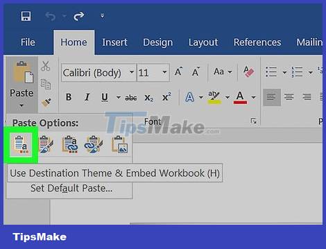How to Convert Excel to Word Picture 12