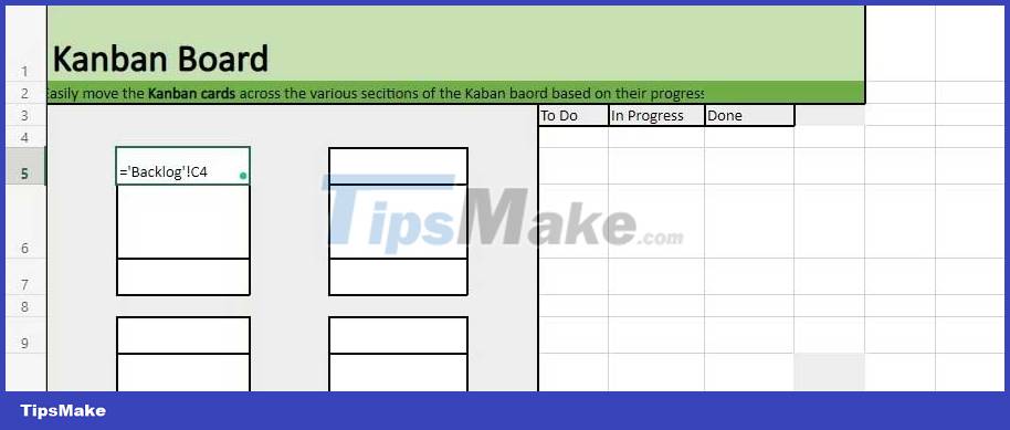 How to create a Kanban table in Excel Picture 9