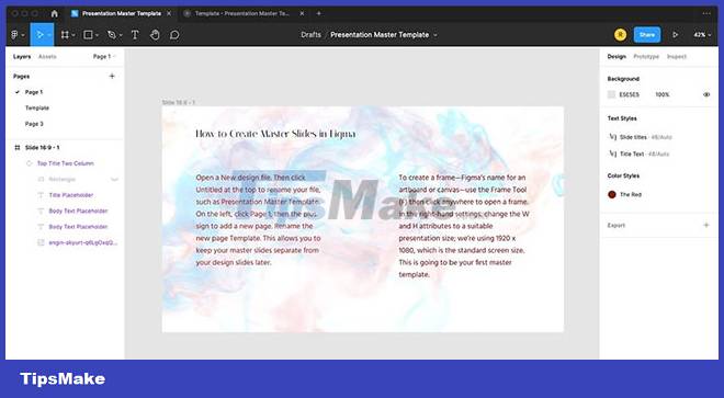 How to create a master template for presentations in Figma Picture 12
