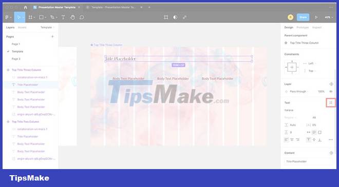 How to create a master template for presentations in Figma Picture 7