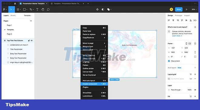 How to create a master template for presentations in Figma Picture 9