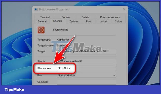 How to create a shutdown button on Windows 11 outside the computer screen Picture 8