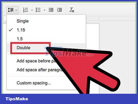 How to Create Double Spacing between Lines in Google Docs Picture 9