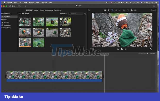 How to create photo slideshow in iMovie Picture 4