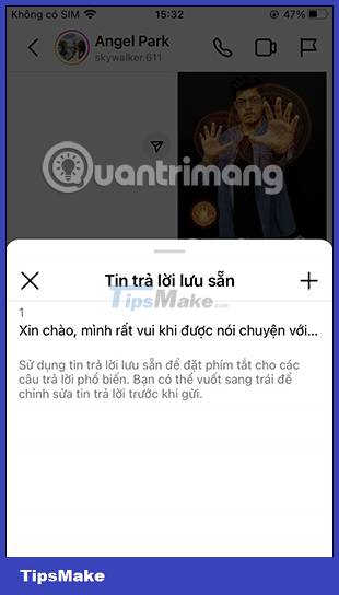 How to create quick reply messages on Instagram Picture 13