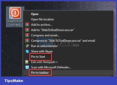 How to create Slide to Shutdown function on Windows 10 Picture 6