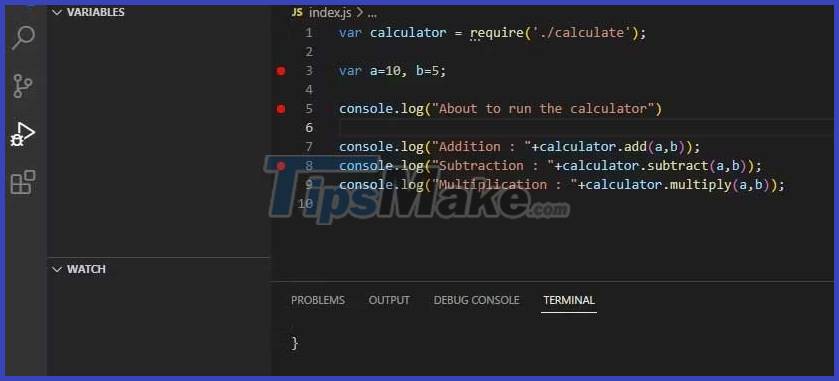 How To Debug A Node.js Application In Visual Studio Code - TipsMake.com