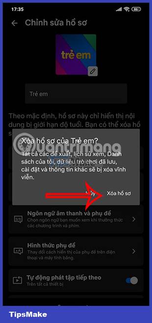 How to delete Netflix profile quickly Picture 6