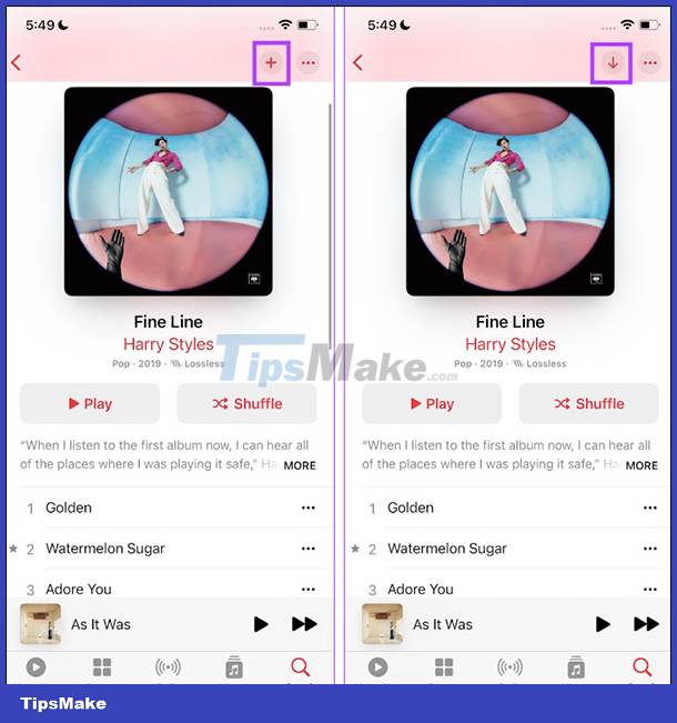 How to download music on Apple Music to listen offline Picture 5
