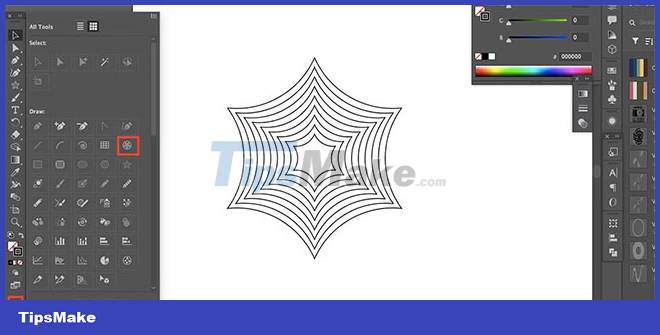 How to Draw a Spider Web in Adobe Illustrator Picture 7