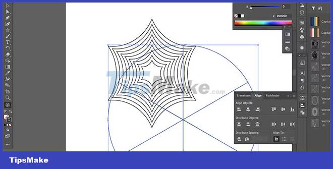 How to Draw a Spider Web in Adobe Illustrator Picture 8