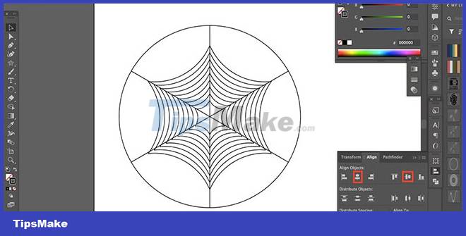 How to Draw a Spider Web in Adobe Illustrator Picture 9