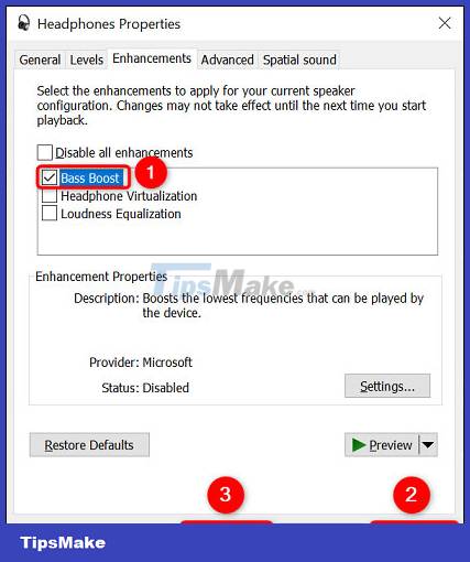 how to enable bass boost windows 11