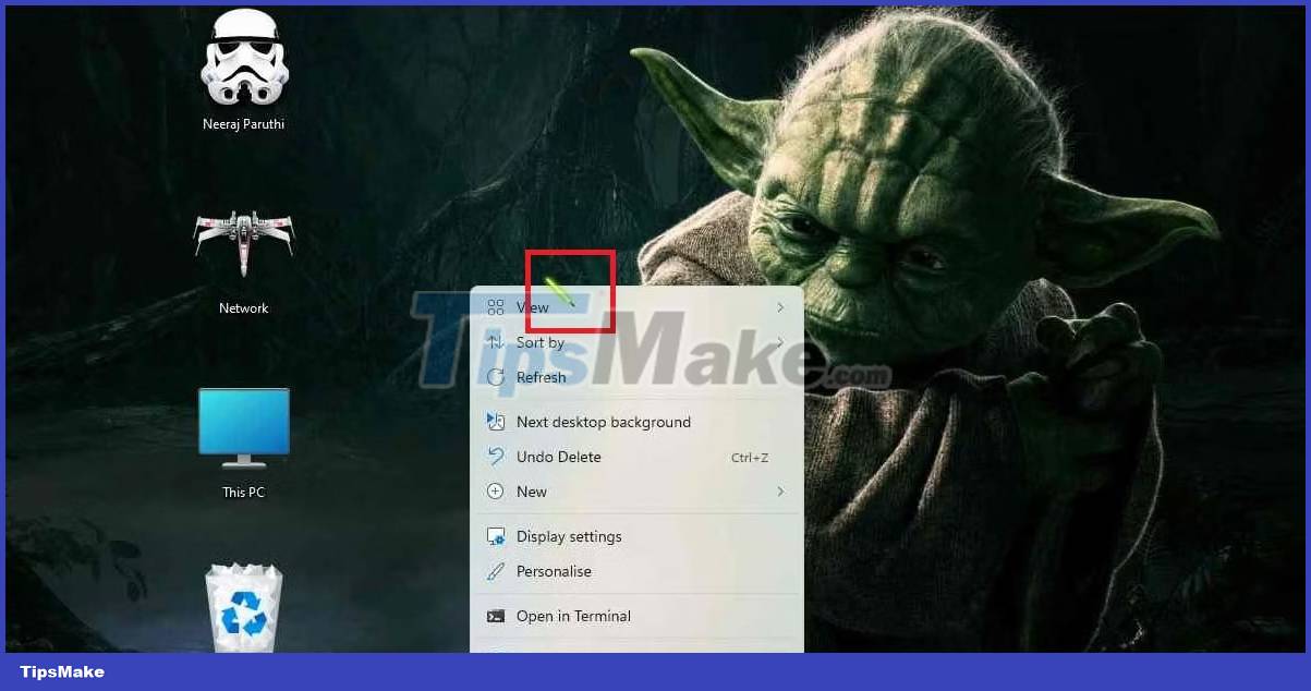 How to keep the default desktop icons and mouse pointer when changing the Windows 11 theme Picture 11