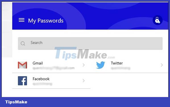 How to manage passwords on mPass Windows 10 - Secure account information Picture 8