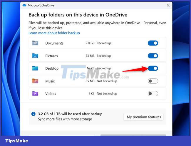 How to prevent OneDrive from syncing Windows desktop shortcuts Picture 3