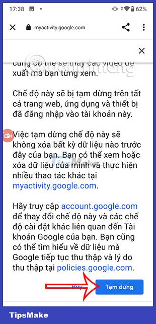 How to prevent YouTube from saving activity logs Picture 6