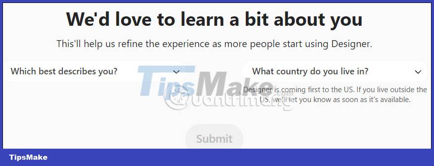 Picture 3 of How to register to use Microsoft Designer