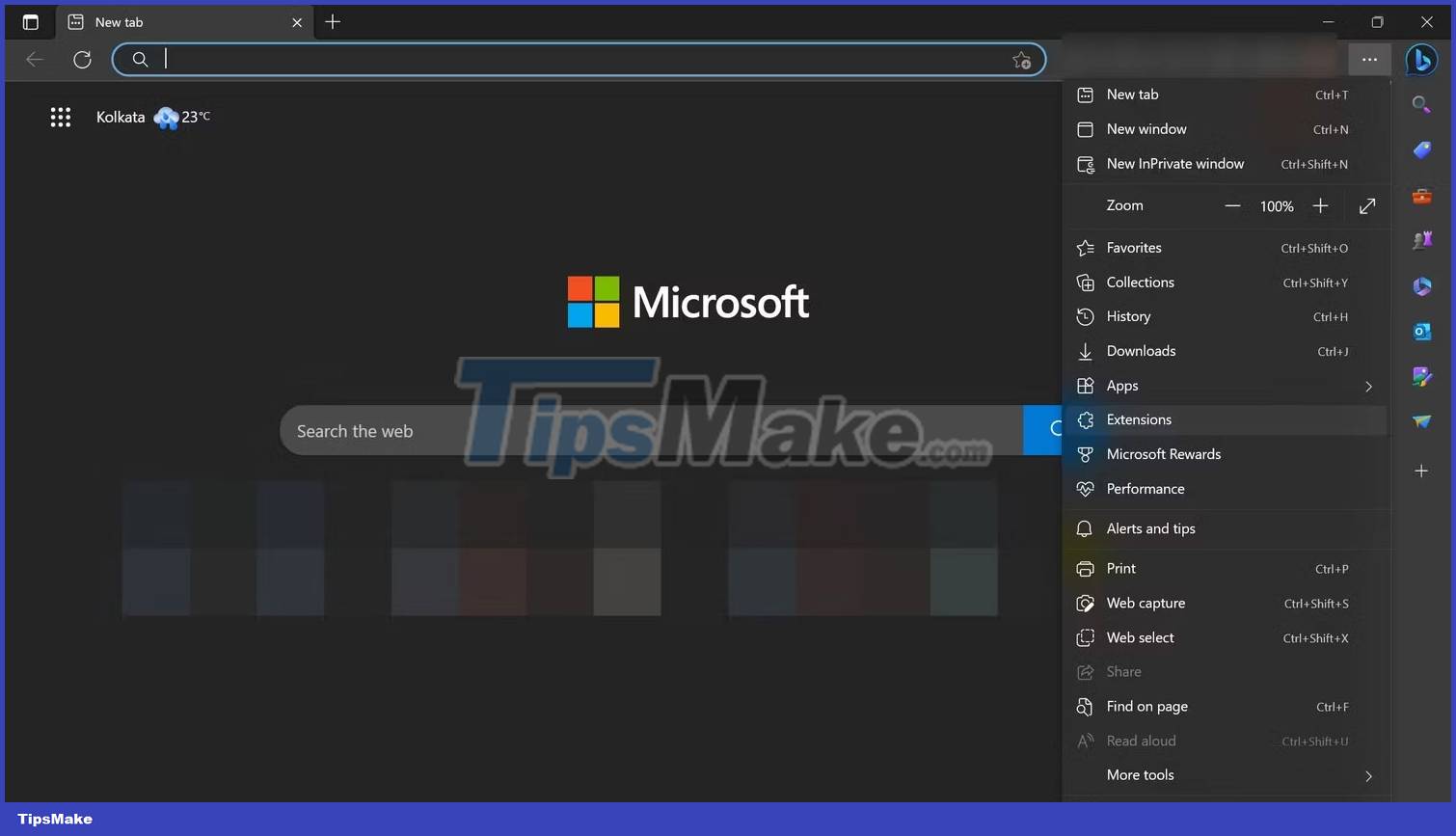 How to remove the Bing button from the Microsoft Edge toolbar Picture 2