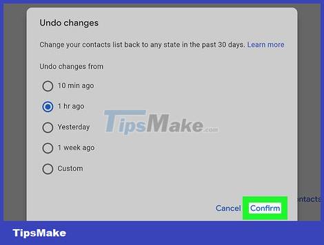 How to Restore Google Contacts Picture 4