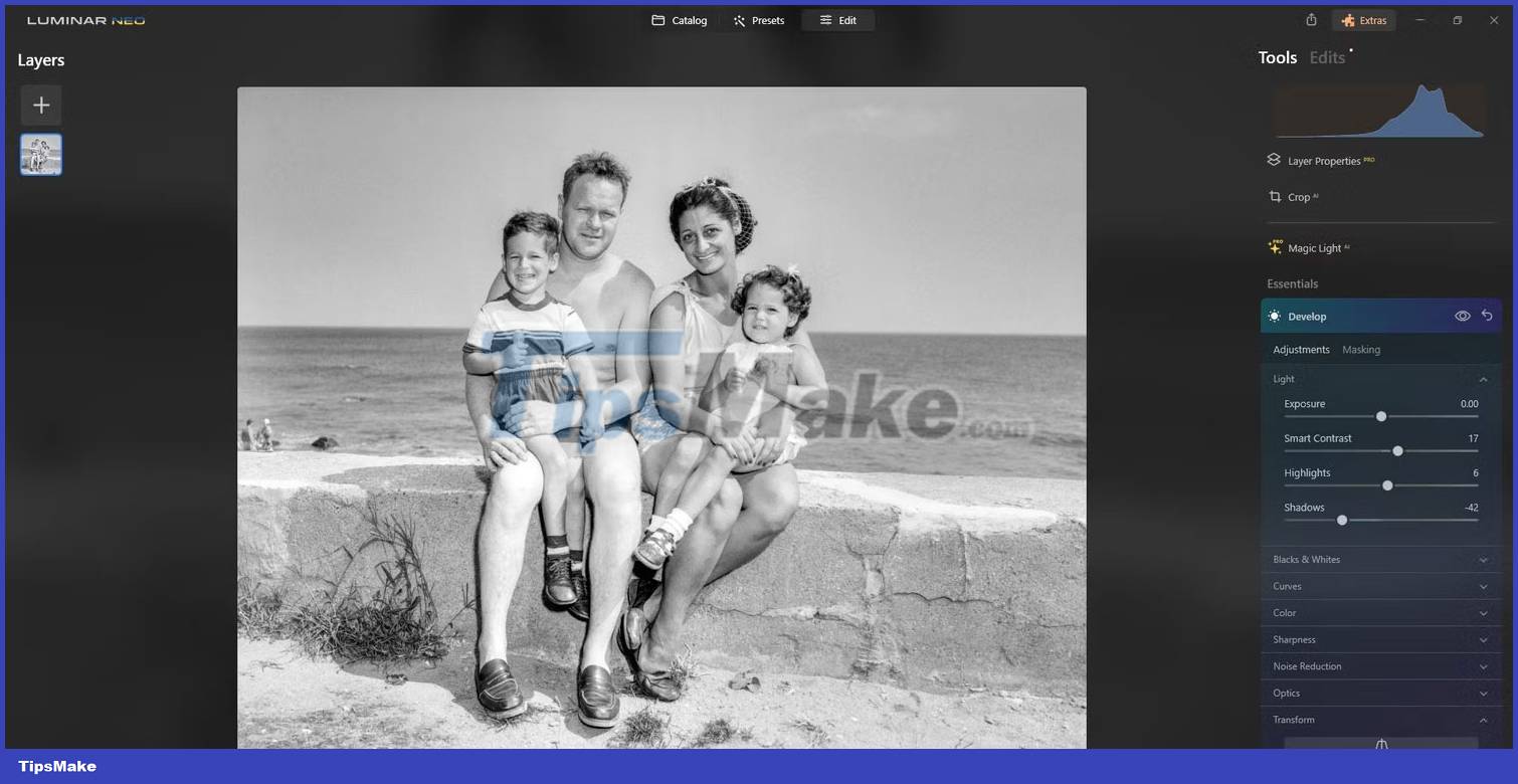 How to restore old family photos with Luminar Neo Picture 9