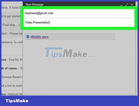 How to Send Large Video by e-mail Picture 8