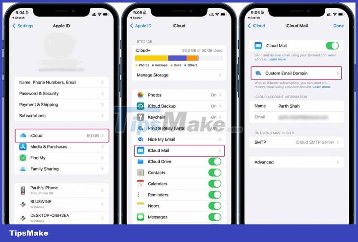 How to set up a custom email domain with iCloud Mail on iPhone Picture 2