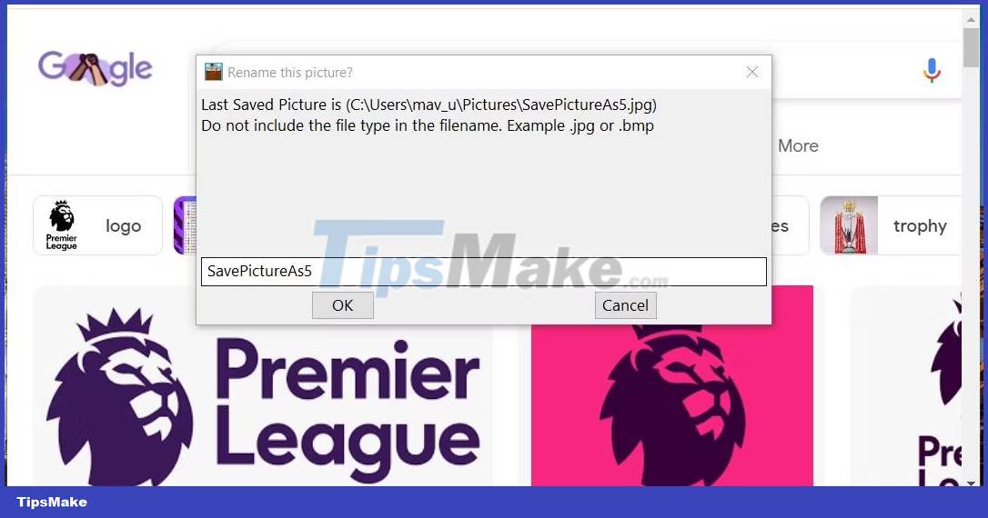 How to set up hotkey to download website images in Windows 10/11 Picture 4
