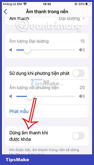 How to turn on background sound from iPhone home screen Picture 15