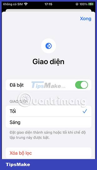 How to turn on Dark Mode with Focus on iPhone Picture 7