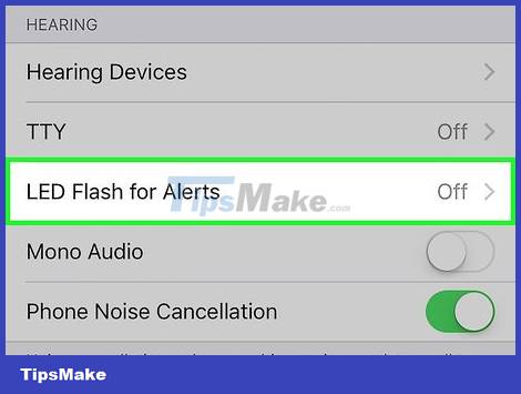 How to Turn on the Flash on iPhone when a message arrives Picture 8