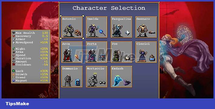 How to unlock secret characters in Vampire Survivors Picture 1