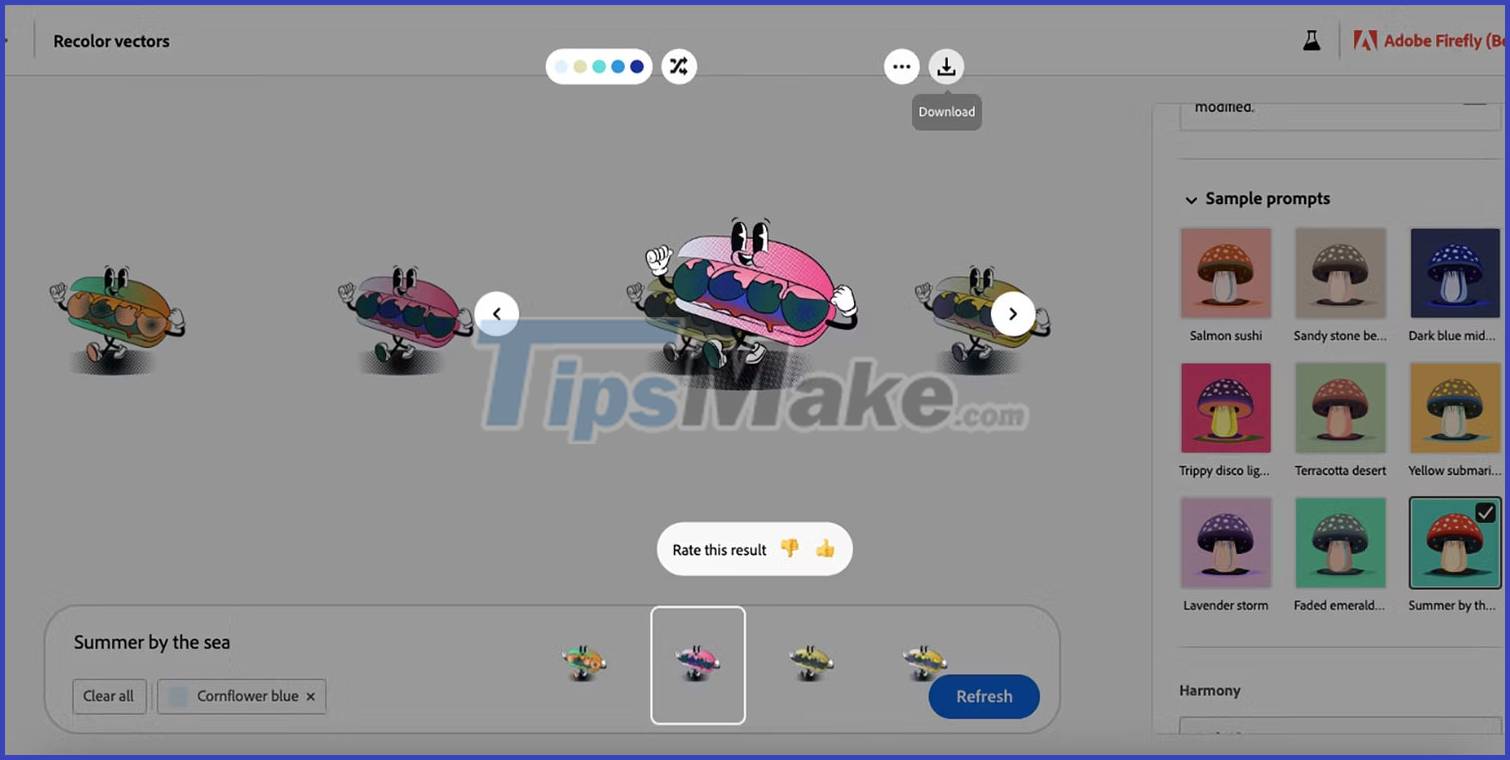 How to use Adobe Firefly's Vector Recoloring AI tool Picture 11