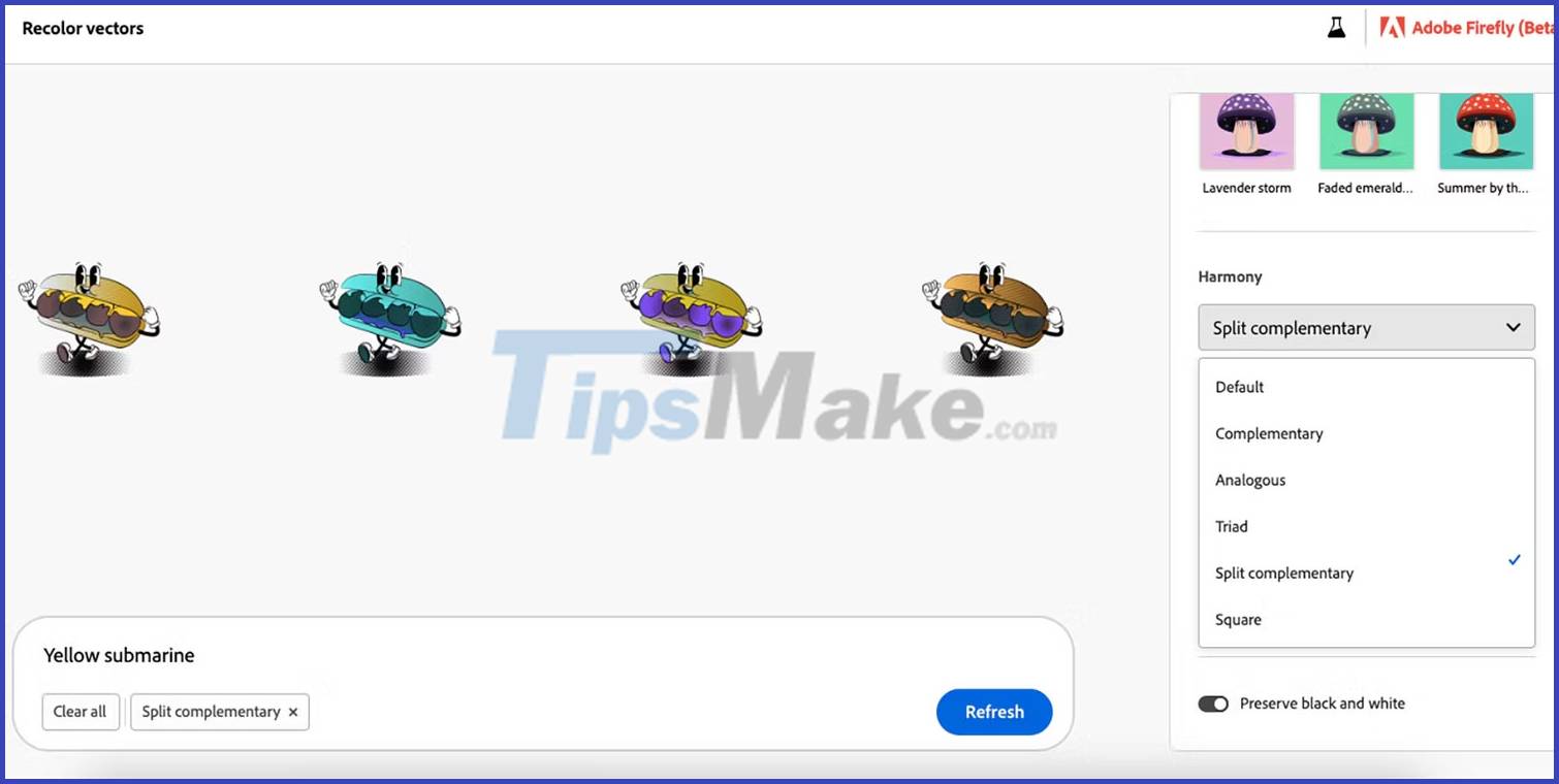 How to use Adobe Firefly's Vector Recoloring AI tool Picture 8