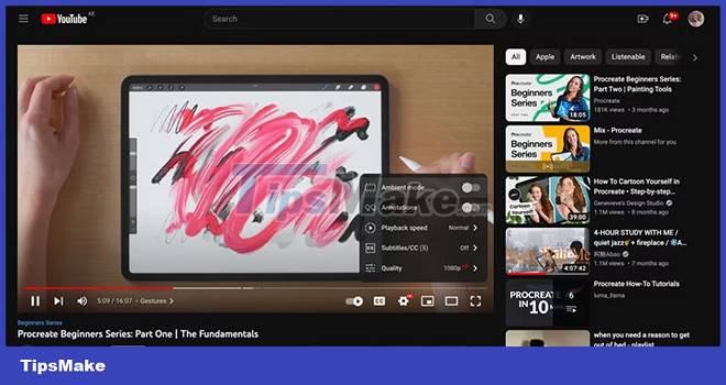 How to use Ambient Mode on YouTube Picture 3