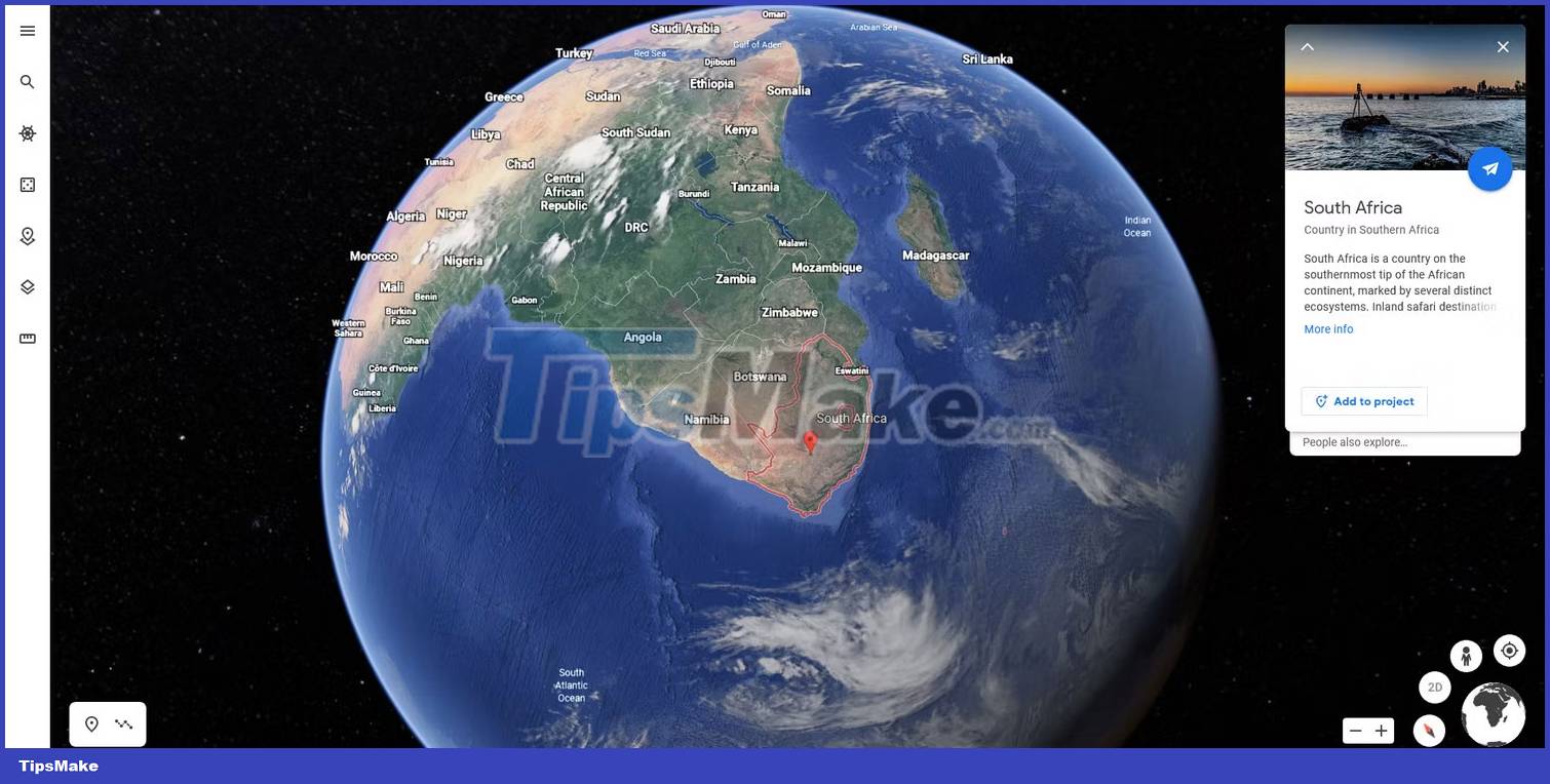 How to use Google Earth in the browser Picture 1