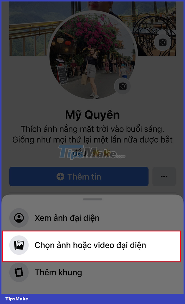 Picture 10 of How to set video as avatar - Facebook avatar on phone