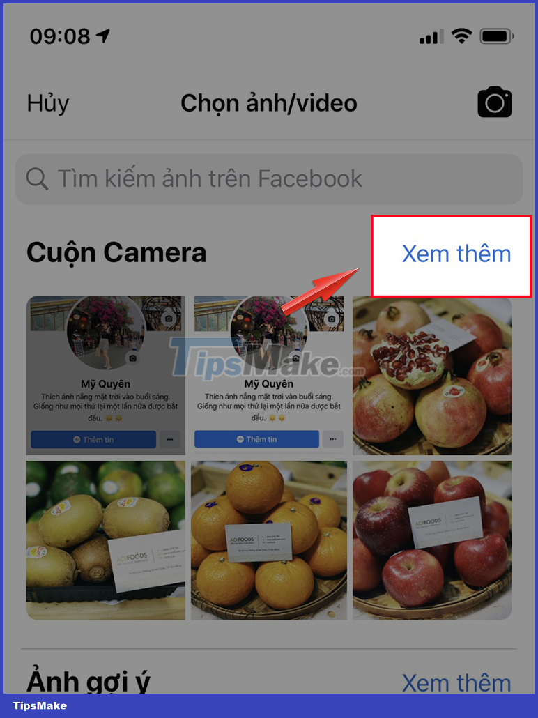 Picture 11 of How to set video as avatar - Facebook avatar on phone