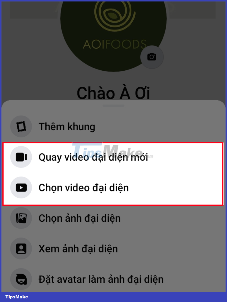 Picture 2 of How to set video as avatar - Facebook avatar on phone