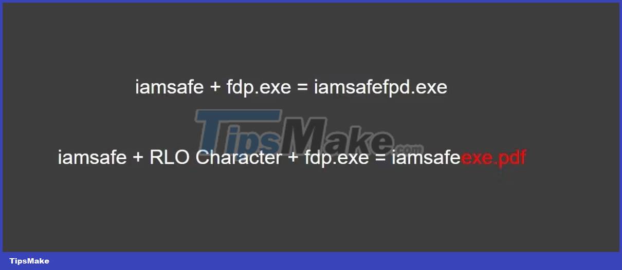 How trojan pretends to be a PDF file using the RLO . method Picture 3