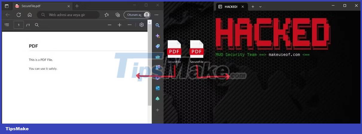 How trojan pretends to be a PDF file using the RLO . method Picture 4