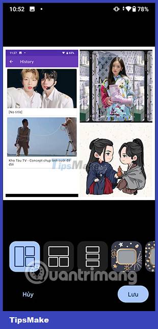 Instructions for choosing a photo collage frame on Google Photos Picture 4