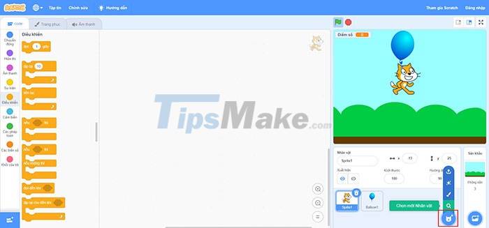 Instructions for creating simple games on Scratch Picture 3